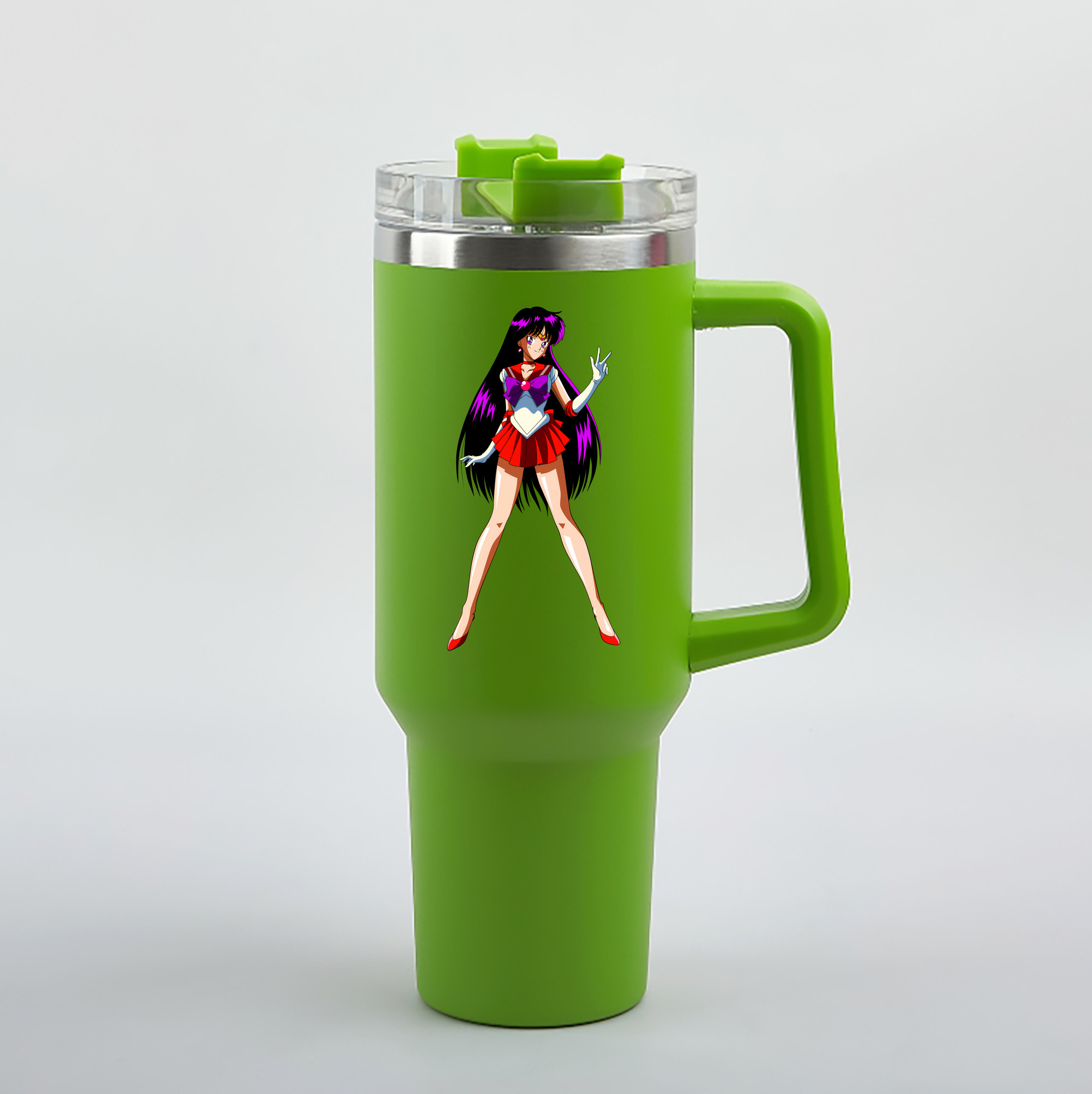 （画像用） 美少女戦士セーラームーン 火野レイ ひの レイ Sailor Moon Hino Rei （セーラーマーズ,Sailor Mars） 1200mL車用タンブラー（カラープリント）